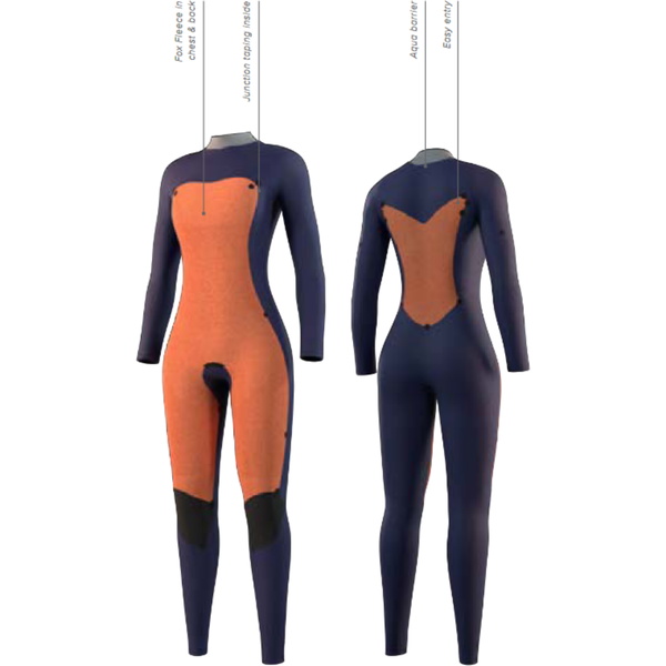 2026 Mystic Womens Star 5/3mm Back Zip Wetsuit 35000.250053 - Black